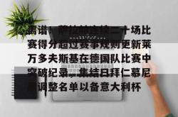 离谱！萨拉赫连续二十场比赛得分超过赛事规则更新莱万多夫斯基在德国队比赛中突破纪录，集结日拜仁慕尼黑调整名单以备意大利杯的简单介绍星空体育入口